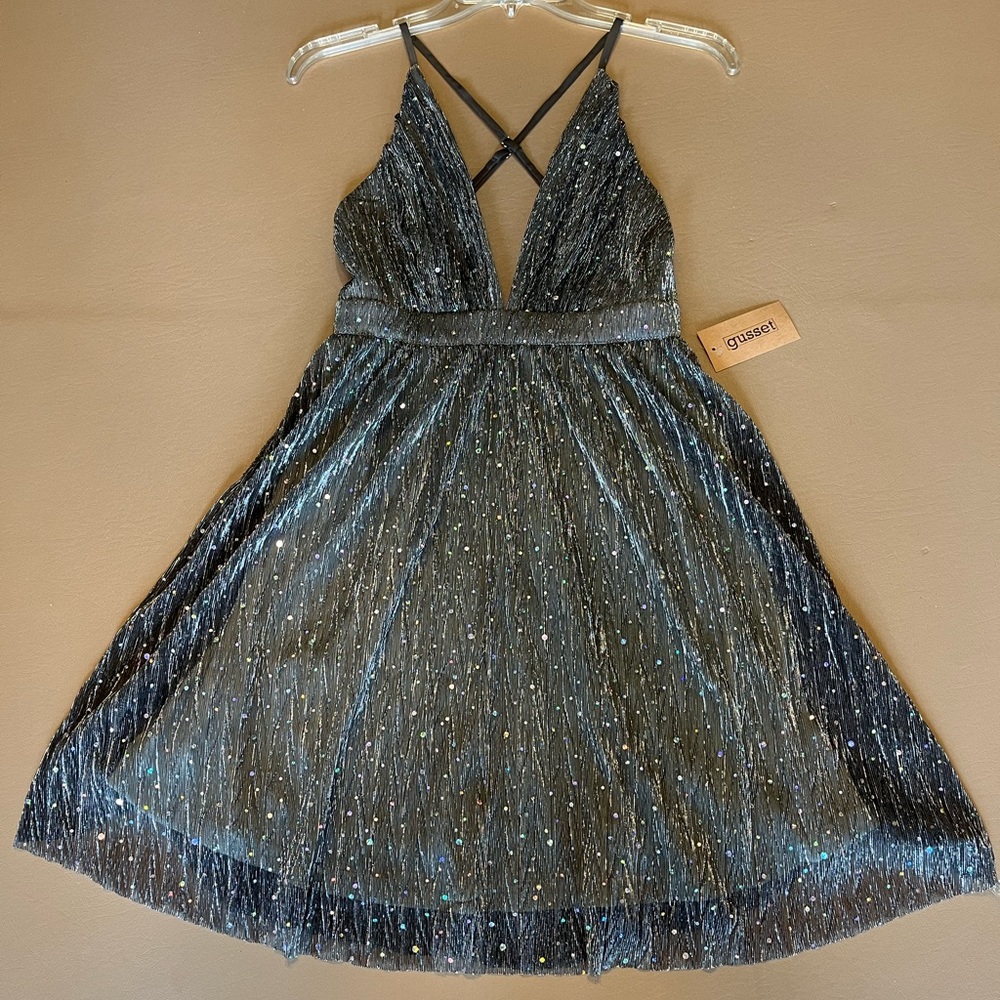 Gorgeous sparkly gusset dress